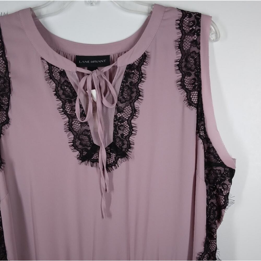 NWT Lane Bryant Lace Tiered Peplum Blouse size 18 - Picture 3 of 8